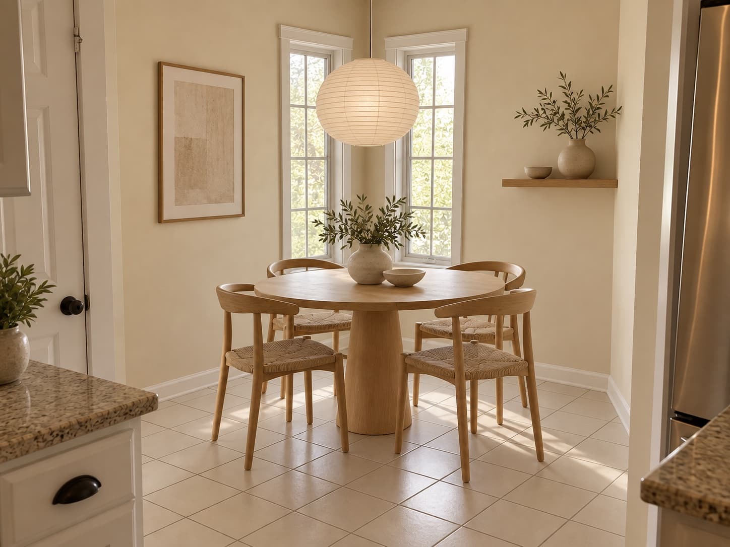Give a small dining area its own style: After