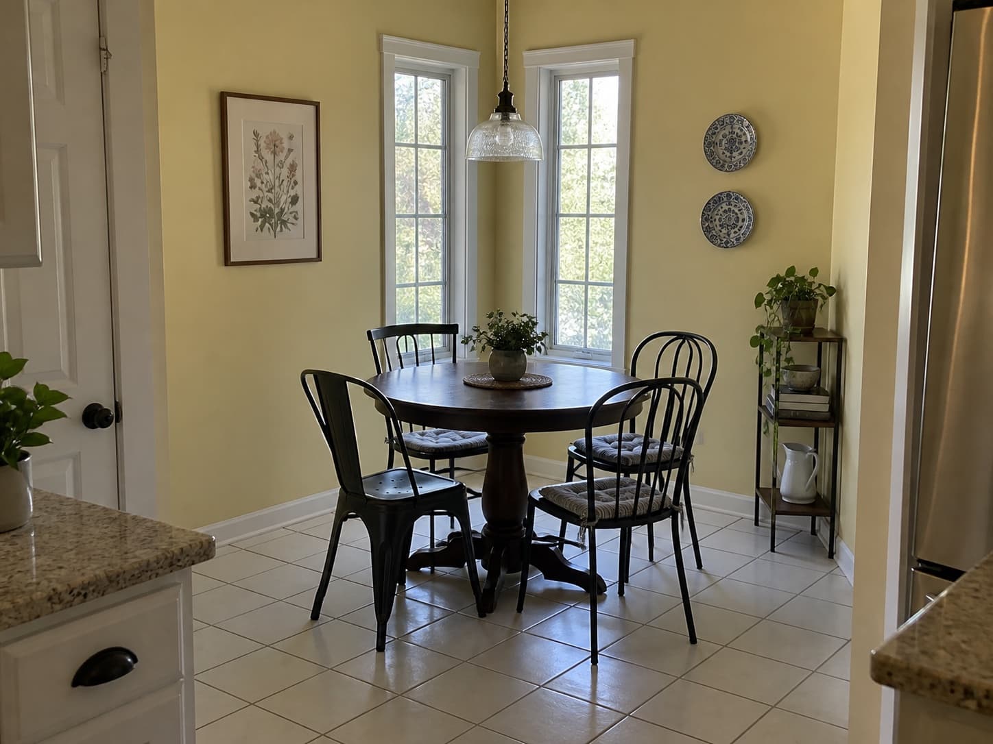 Give a small dining area its own style: Before