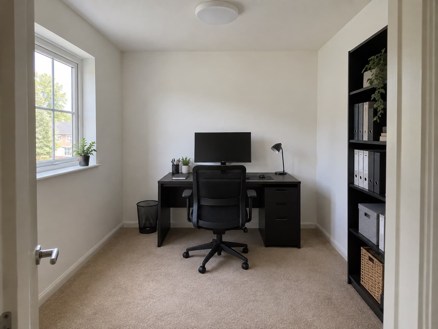 Bring a small home office together: Before