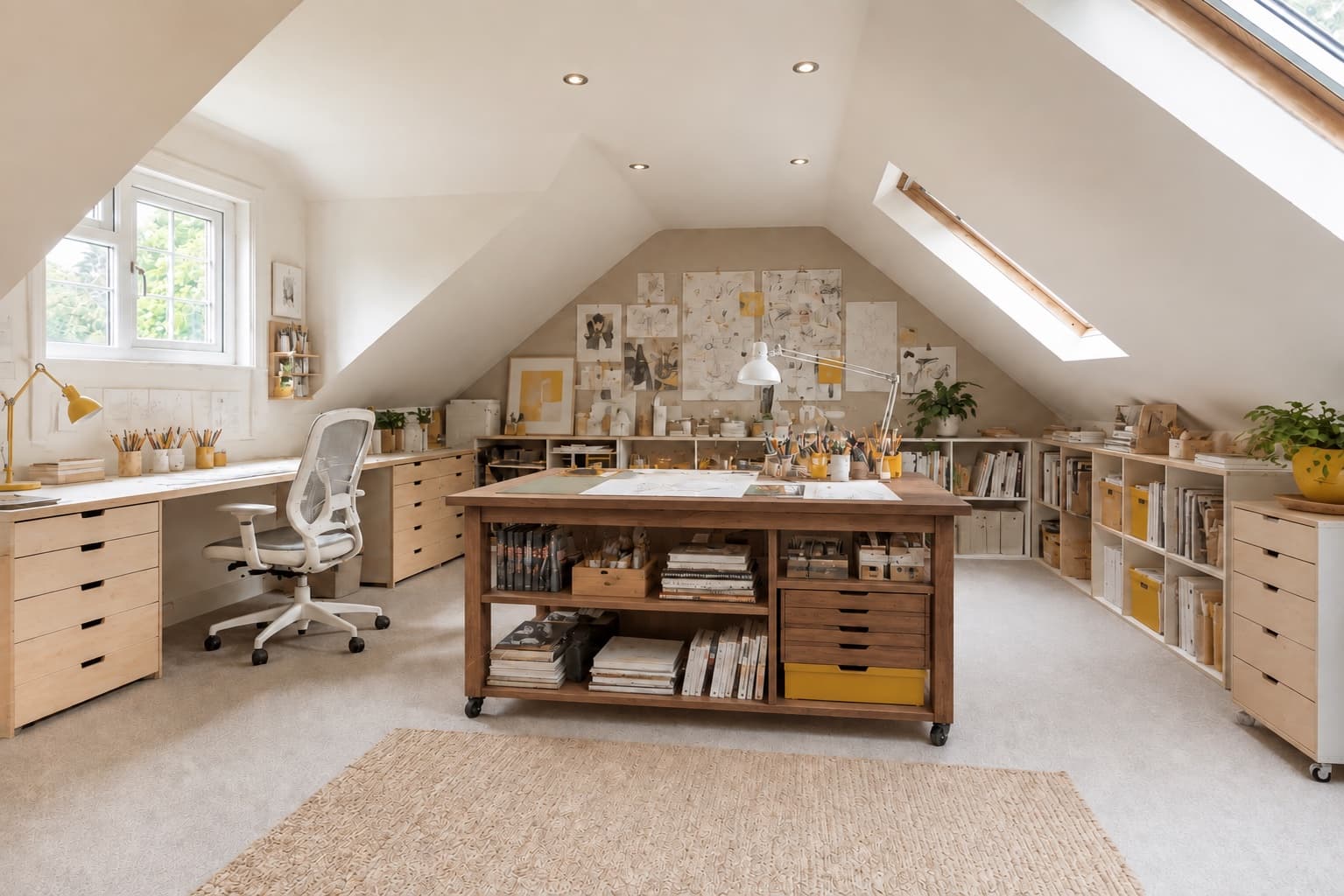 Preview a desk in your existing home office: After