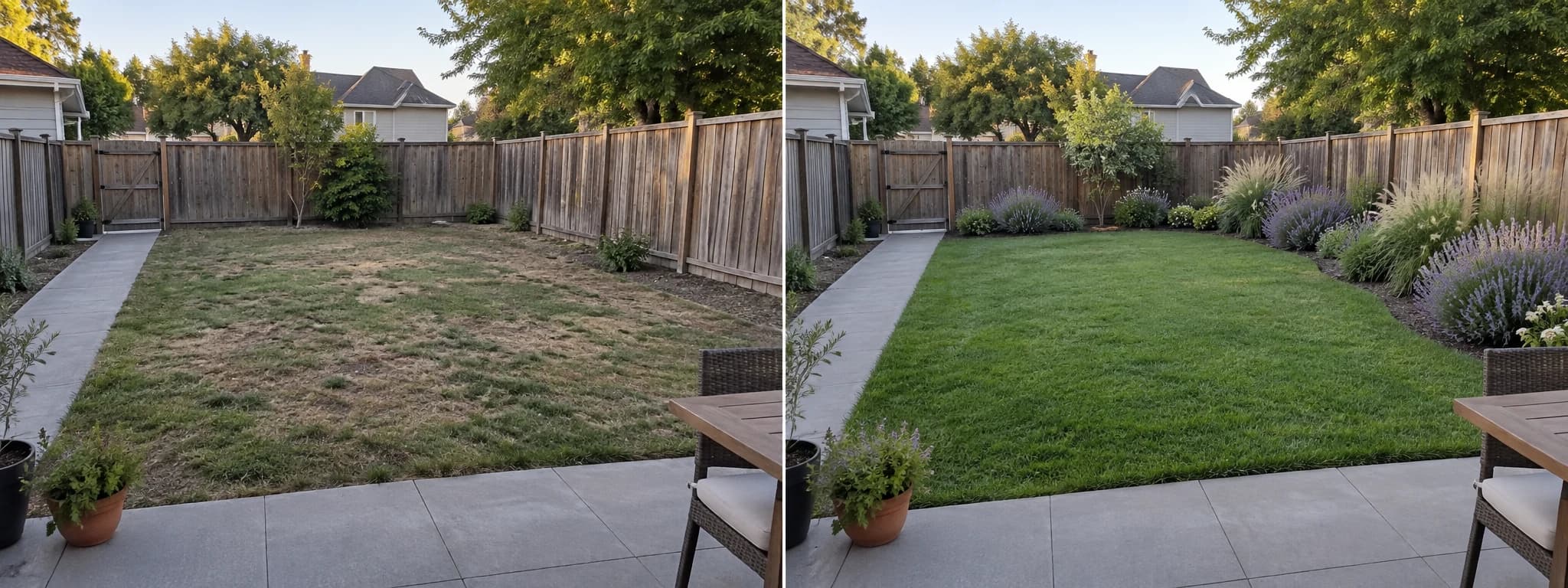The space before the changes