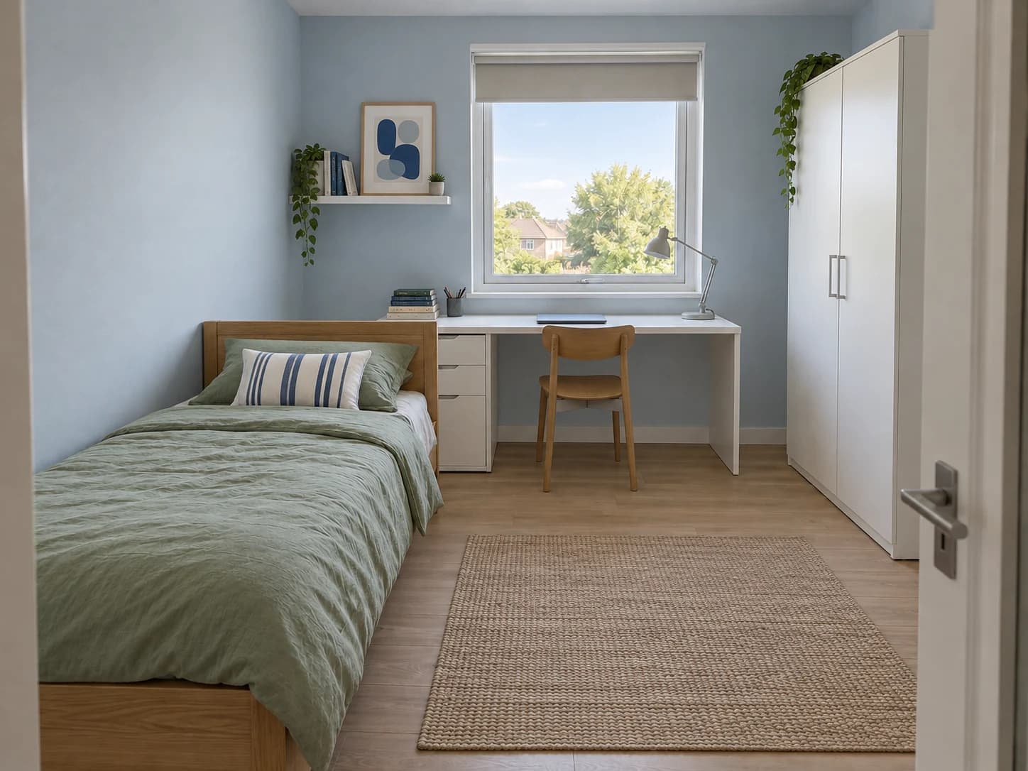 Give a teen room space to study and unwind: After