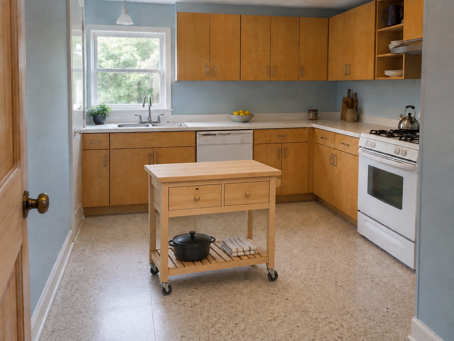 Make room for prep and storage: After