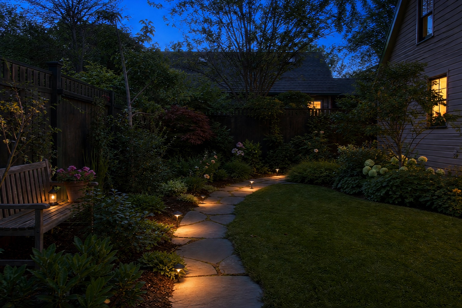 Enjoy your garden after sunset: After