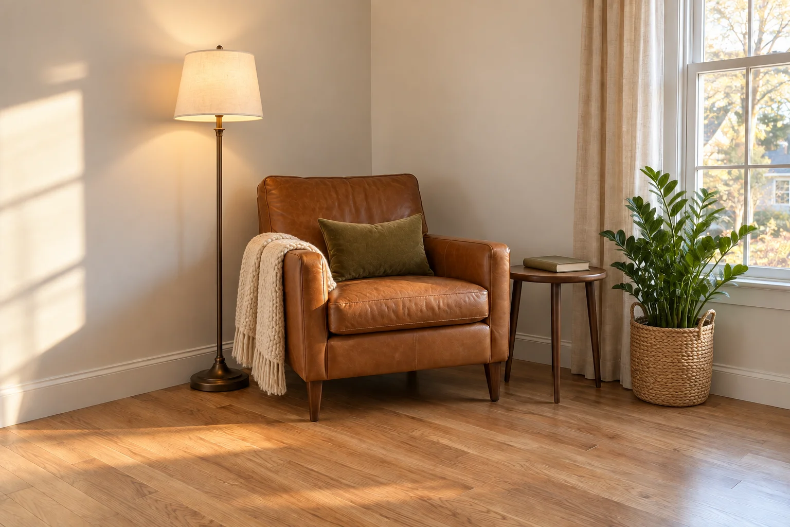 Decorate a reading corner with finishing touches: After