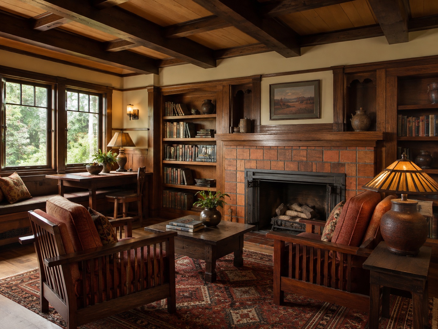 Timber furniture and coordinated woodwork connect the furnishings with the interior.